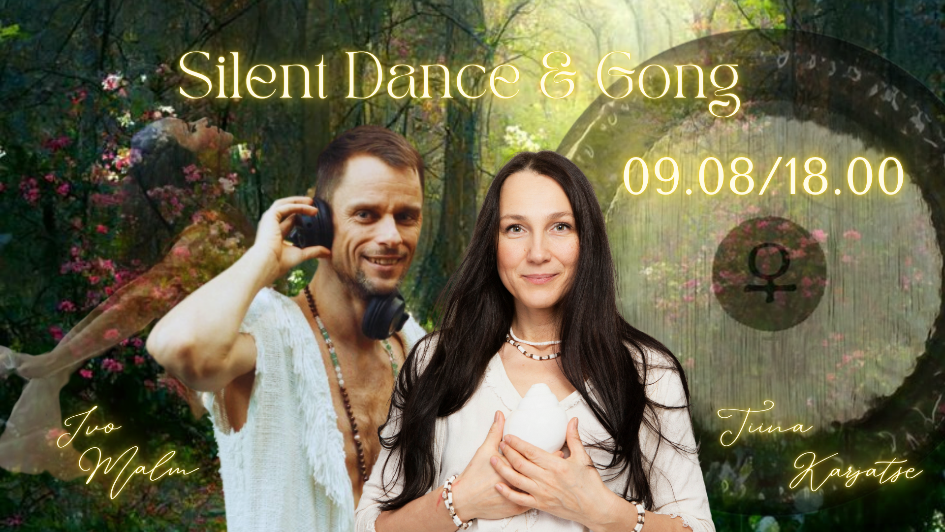 Silent Dance & Gong Kirna mõisas – DJ Ivo Malm & Gongimeister Tiina Karjatse